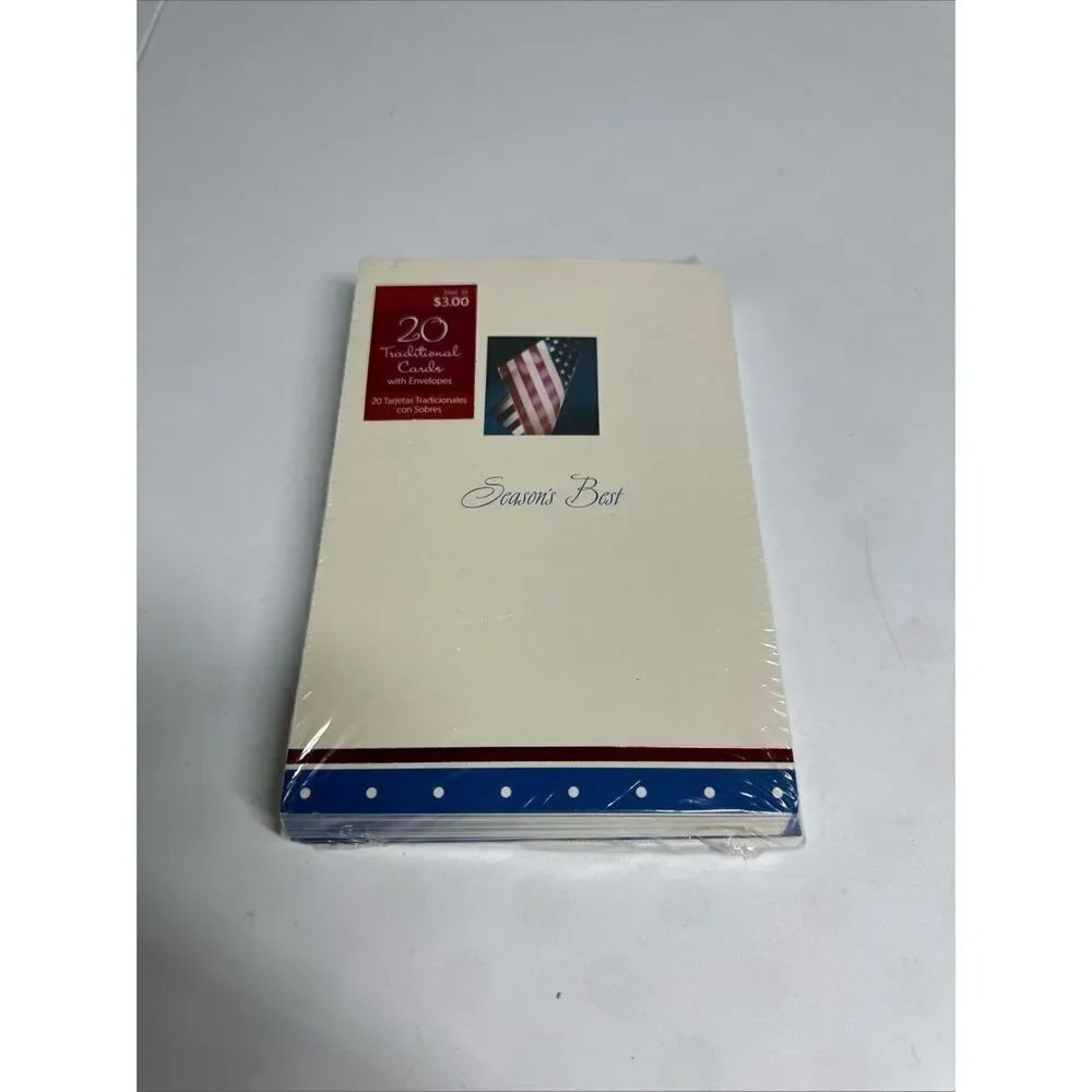 Dept.18 20 Traditional Cards w/ Envelopes Inside Verse For a Year Full of Peace